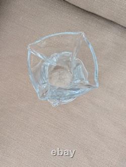 Baccarat France Crystal SERPENTINE Swirl Twist 8 Vase Excellent