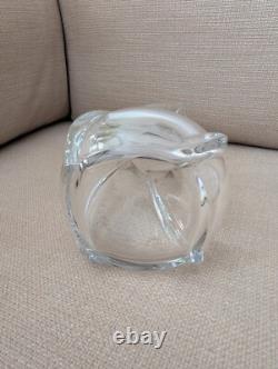 Baccarat France Crystal SERPENTINE Swirl Twist 8 Vase Excellent