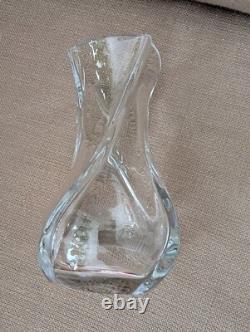 Baccarat France Crystal SERPENTINE Swirl Twist 8 Vase Excellent