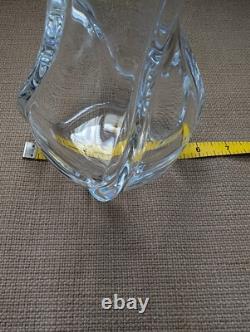 Baccarat France Crystal SERPENTINE Swirl Twist 8 Vase Excellent