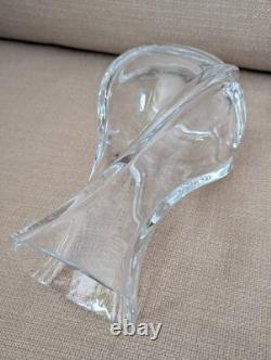 Baccarat France Crystal SERPENTINE Swirl Twist 8 Vase Excellent
