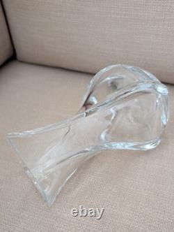 Baccarat France Crystal SERPENTINE Swirl Twist 8 Vase Excellent