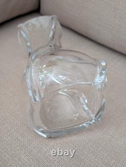Baccarat France Crystal SERPENTINE Swirl Twist 8 Vase Excellent