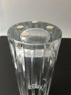 Baccarat France Signed Harmonie Crystal Glass Vase 8 x 3 WOW