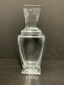 Baccarat French Crystal Glass Vase 10.5 High