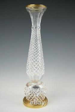 Baccarat French Cut Crystal Bronze Flower Bud Vase