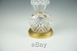 Baccarat French Cut Crystal Bronze Flower Bud Vase