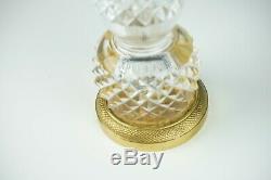 Baccarat French Cut Crystal Bronze Flower Bud Vase