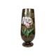 Baccarat French Hand Painted Floral Poppy Opaline Glass Vase 10