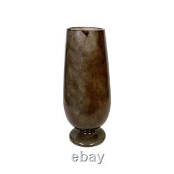 Baccarat French Hand Painted Floral Poppy Opaline Glass Vase 10