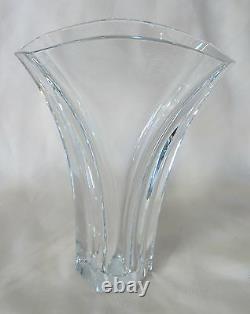 Baccarat Gingko Vase Brand New In Box Clear Crystal #1792567 French Save$$ F/sh