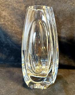 Baccarat Hand Blown Art Deco Lead Crystal Glass Vase France 7