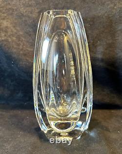 Baccarat Hand Blown Art Deco Lead Crystal Glass Vase France 7