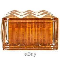 Baccarat Louxor Crystal Vase- Amber