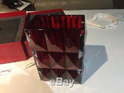 Baccarat Louxor Crystal Vase Rouge New in Box