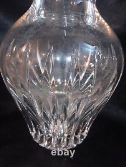 Baccarat MASSENA Clear Crystal Hour Glass Shaped Flower Vase 10 Tall France