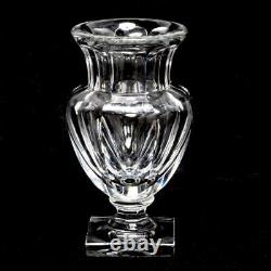 Baccarat Musee Des Cristalleries 1821-1840 Repro Crystal Vase 8.5h, Signed