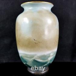 Baccarat Opaline Ship Vase 1880 antique french milk art glass nautical french