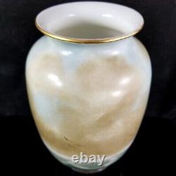 Baccarat Opaline Ship Vase 1880 antique french milk art glass nautical french