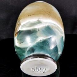 Baccarat Opaline Ship Vase 1880 antique french milk art glass nautical french