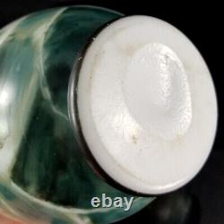 Baccarat Opaline Ship Vase 1880 antique french milk art glass nautical french