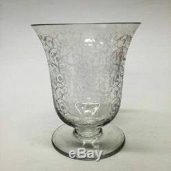 Baccarat Signed Crystal Vase Michelangelo 5 H x 4 Diam