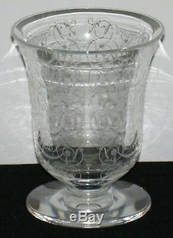 Baccarat Signed Crystal Vase Michelangelo 5 H x 4 Diam