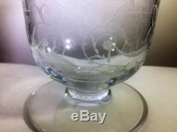 Baccarat Signed Crystal Vase Michelangelo 5 H x 4 Diam