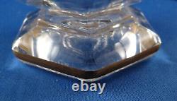 Baccarat Signed French Paule Gold Oval Medallions Paneled Footed Crystal Vase