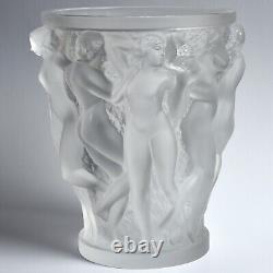 Bacchantes Vase by LALIQUE France Signed Post 1980