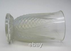 Beautiful Antique Art Deco VERLYS Glass Opalescent Pinecone Vase ca 1930 Signed