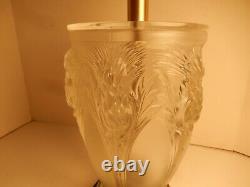 Beautiful Vintage French Verlys Art Deco Thistle Vase Table Lamp