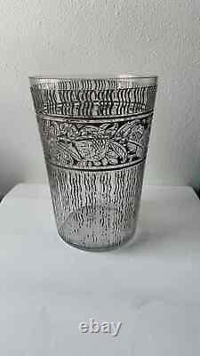 Beautiful original Daum Art Deco acid etched and patined glass vase. Circa 1920