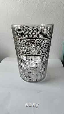 Beautiful original Daum Art Deco acid etched and patined glass vase. Circa 1920
