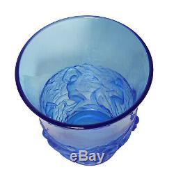 Blue French Verlys Mermaid Vase