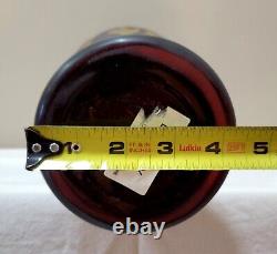 Bombay Cameo Glass Emile Galle Reproduction 14 Vase Art Nouveau Brown Signed