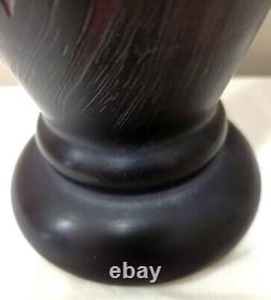 Bombay Cameo Glass Emile Galle Reproduction 14 Vase Art Nouveau Brown Signed