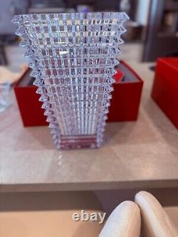 Brand New In Box Baccarat Eye Rectangular Vase Large BNIB