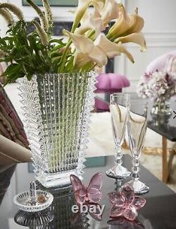 Brand New In Box Baccarat Eye Rectangular Vase Large BNIB