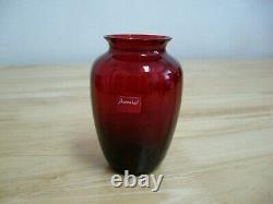 Bud Vase by Baccarat of France Ruby Red Naiades French Crystal Pristine