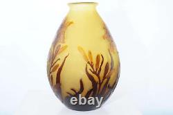 C1900 French Galle Cameo glass vase 8 3/8