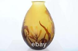 C1900 French Galle Cameo glass vase 8 3/8