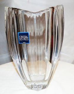 CRYSTAL DE SEVRES French Original Pitcher/Vase Beautiful, Flawless Glass