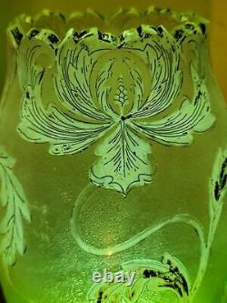 Cameo Glass Vase French Cameo Glass large Vase 1930's Graf Harrach Flowers Vines