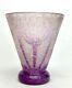 Charder French Glass Palmette Decor Vase