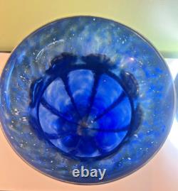 Charles Schneider French Art-Deco Glass and Wrought Iron Vase, SIGNED