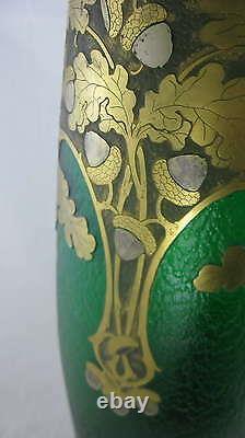 Circa1890 Grand Exhibition Glass Vase by F. T. Legras, Saint-Denis REDUCED