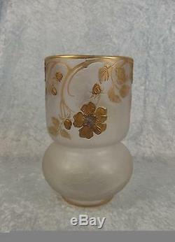Circa 1900 Legras & Cie Mont Joye Cameo Glass Vase