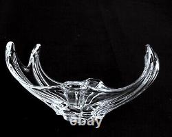 Cofrac Art Verrier French Crystal Vase Centerpiece Decretive Clear Modern Rare