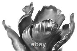 DAUM Crystal Black Tulip Large Vase Limited Edition Signed NIB